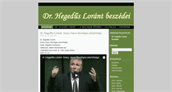 Desktop Screenshot of drhegeduslorant.wplanet.hu